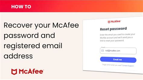 mcafee forgot password